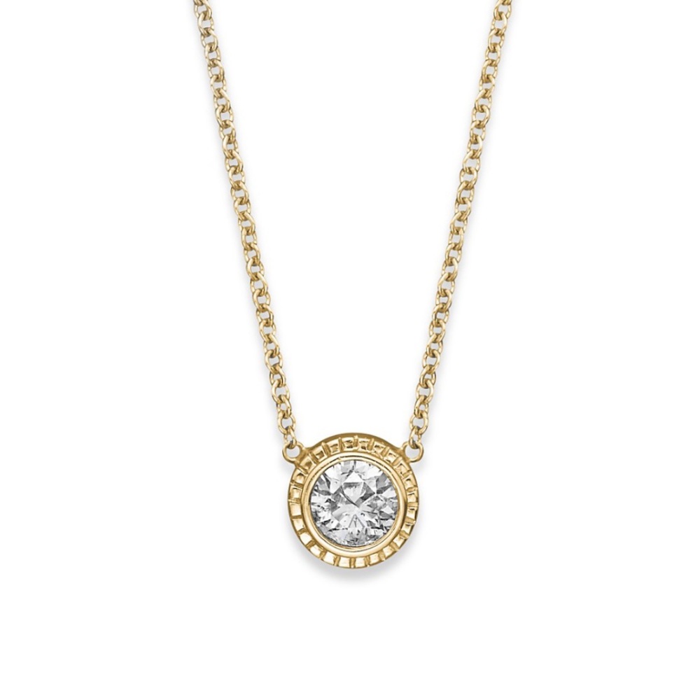 Diamond Pendant Necklace in 14K Yellow Gold, 0.25 ct. t.w.